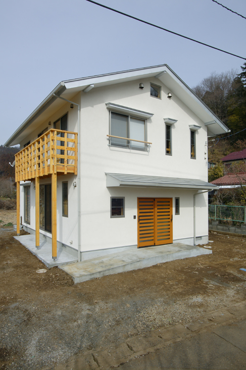 切妻屋根のお家